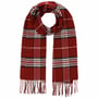 Cachecol Check Cashmink by Lipodo vermelho escuro