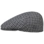 Boné Plano Inglese Classic Herringbone by Lipodo cinzento - preto