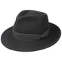 Chapéu Bogart Contrast Double Ribbon by Lipodo preto