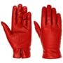 Luvas Femininas Classic Couro Nappa by Caridei vermelho