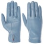 Luvas Femininas Classic Couro Nappa by Caridei azul claro