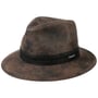 Chapéu de Couro Jacky Pigskin Traveller by Stetson castanho
