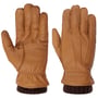 Luvas em Pele Deer Cashmere by Stetson castanho claro
