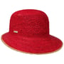Chapéu de Palha de Ráfia Jalima by Seeberger natureza - vermelho