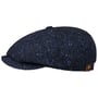 Boné Plano Hatteras Wool Colour Neps by Stetson preto - azul
