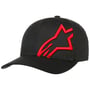 Boné Corp Shift 2 Curved Flex by alpinestars preto - vermelho
