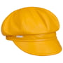 Boné Newsboy Couro by Seeberger amarelo