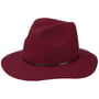 Fedora com Banda de Couro Fine Wool by Lierys bordeaux