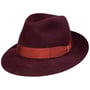 Chapéu de Pêlo Alessandria Superior by Borsalino bordeaux