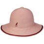 Chapéu de Tecido Tropic Wide Brim Stripe by Kangol rosa