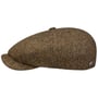 Boné Plano Carlsen Wool Herringbone by Lierys bege - castanho