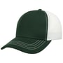 Boné Trucker Rapper Canvas verde escuro