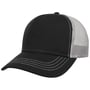 Boné Trucker Rapper Canvas preto - cinzento
