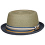 Chapéu de Palha Licano Toyo Pork Pie by Stetson azul marinho
