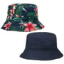 Chapéu Reversível Flower Bucket by Lipodo azul marinho