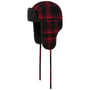 Gorro Aviador Check Lapeer by Stetson preto - vermelho
