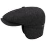 Boné Plano Hatteras Classic Ear Flaps by Stetson preto - cinzento