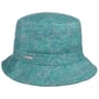 Chapéu de Mulher Check Bucket by Seeberger azul petróleo