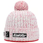 Gorro com Pompom Naja Crystal by Eisbär branco - vermelho
