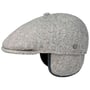 Boné Plano Herringbone Ear Flaps by Lierys preto - branco