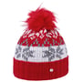Gorro para Crianças Snowflake vermelho
