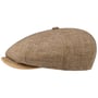 Boné Plano 8 Panel Merrick Linho by Stetson castanho - manchado