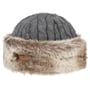 Gorro Cable Knit Faux Fur by Barts antracite