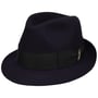 Chapéu de Pêlo Nilo Premium Trilby by Borsalino azul marinho