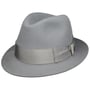 Chapéu de Pêlo Nilo Premium Trilby by Borsalino cinzento claro