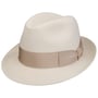 Chapéu de Pêlo Nilo Premium Trilby by Borsalino branco creme