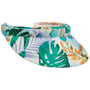 Viseira Multicolour Flower by Lipodo branco - azul