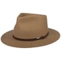 Chapéu de Lã Vestridge Fedora by Stetson bege escuro