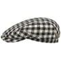 Boné Plano Harris Tweed Twotone Check by Stetson preto - branco