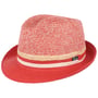 Chapéu de Palha Melanto Trilby by Lipodo vermelho manchado