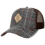 Boné HFT Check Logo Patch Tweed by Djinns castanho escuro