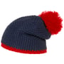 Gorro com Pompom Twotone azul marinho