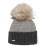 Gorro com Pompom Twotone Caxemira by Seeberger antracite