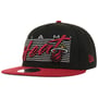 Boné 9Fifty NBA Properties Heat by New Era preto - vermelho