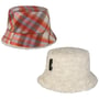 Chapéu Reversível Doriet Check Bucket by Mayser coral