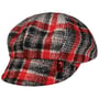 Boné Newsboy Lacova Check by Alfonso D’Este vermelho