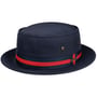 Chapéu de Tecido Classic Banda Pork Pie by Stetson azul marinho