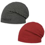 Gorro Reversível Gorro Comprido by Hammaburg cinzento - vermelho
