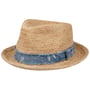 Chapéu de Palha Crochet Ráfia Fedora by Stetson natureza