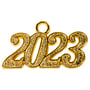 Pingente 2023 para Chapéu de Formatura Flexível dourado