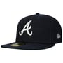 Boné da MLB 59Fifty Atlanta Braves by New Era azul marinho