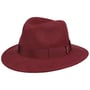 Chapéu de Lã Piemonte Traveller by Borsalino bordeaux - manchado