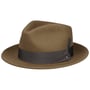 Burdock Fedora Chapéu de Lã by Stetson castanho