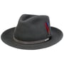 Chapéu de Lã Vellacott Fedora by Stetson cinzento escuro