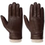 Luvas em Pele Conductive Sheepskin by Stetson castanho escuro