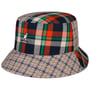 Chapéu de Pesca Plaid Mashup Bucket by Kangol laranja